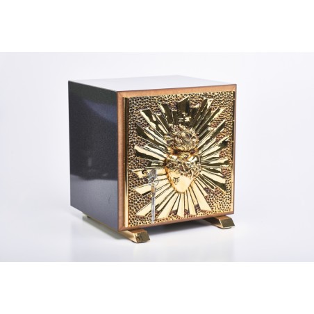 Tabernacolo in fusione con simbolo "Sacro Cuore"