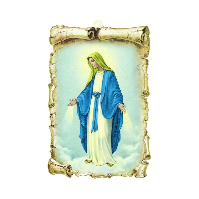 Tavoletta legno Madonna Immacolata