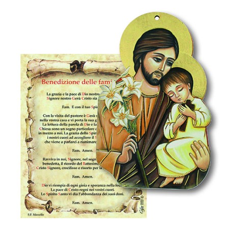 Tavoletta S. Giuseppe con benedizione Famiglia