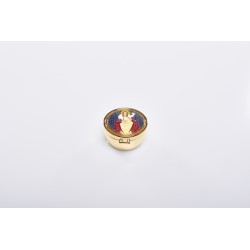 Teca alta placca peltro Ø cm. 5,4