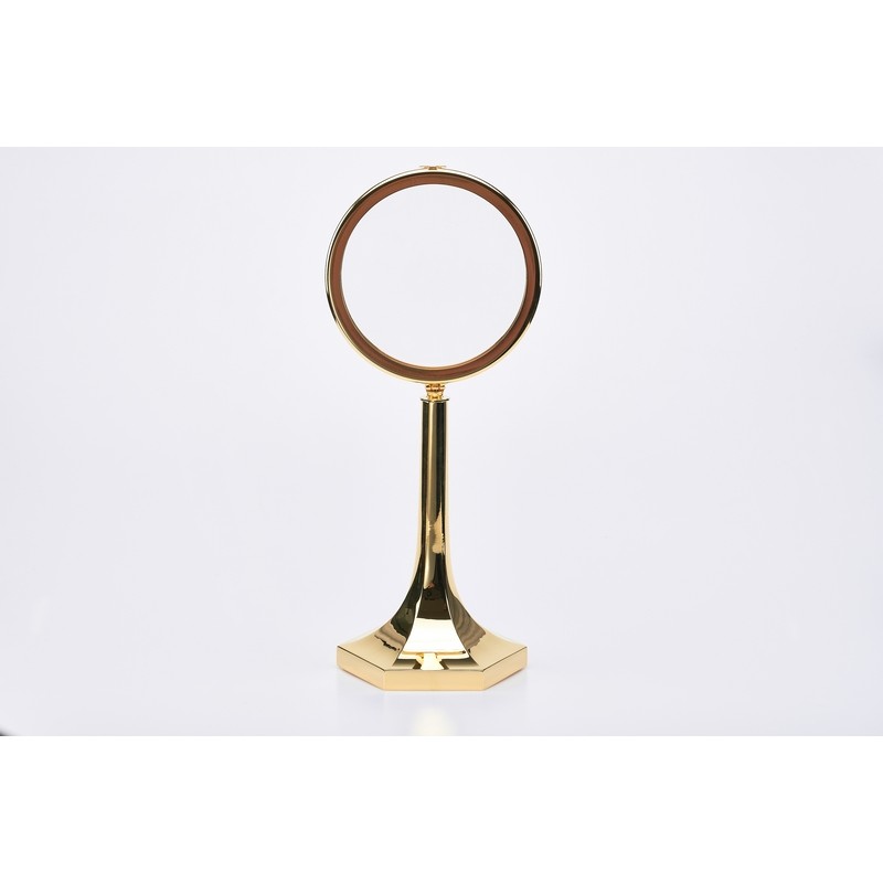 Teca dorata da esposizione Ostia Magna cm. 40 Ø cm. 15