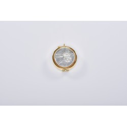 Teca mignon placca peltro Ecce Homo Ø cm. 4