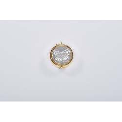 Teca mignon placca peltro Pane Mani Ø cm. 4