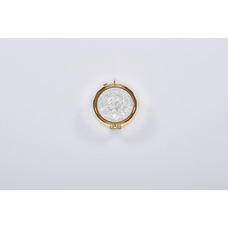 Teca placca peltro Ecce Homo