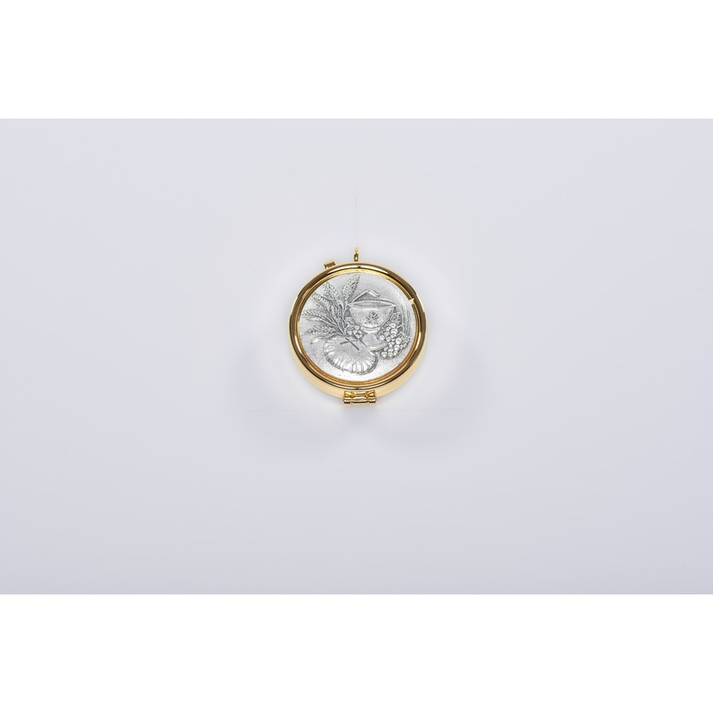 Teca placca peltro Spighe Calice