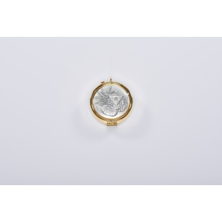 Teca placca peltro Spighe Calice