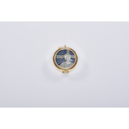 Teca placca smalto Ecce Homo Ø cm. 5,4