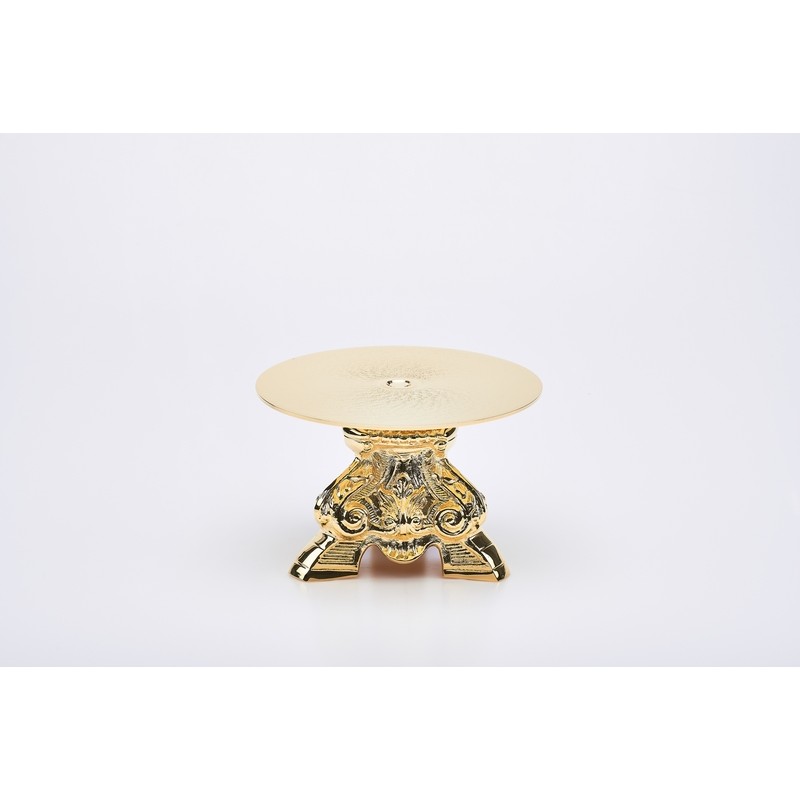 Tronetto barocco completo in ottone dorato