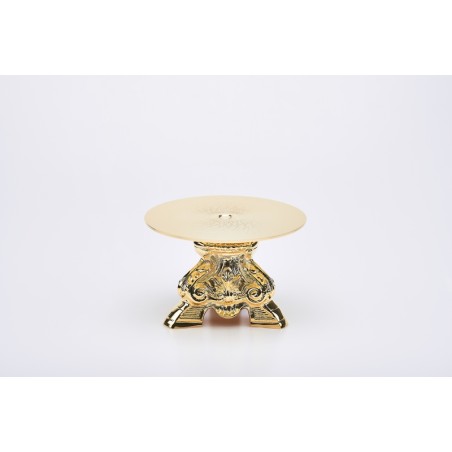 Tronetto barocco completo in ottone dorato