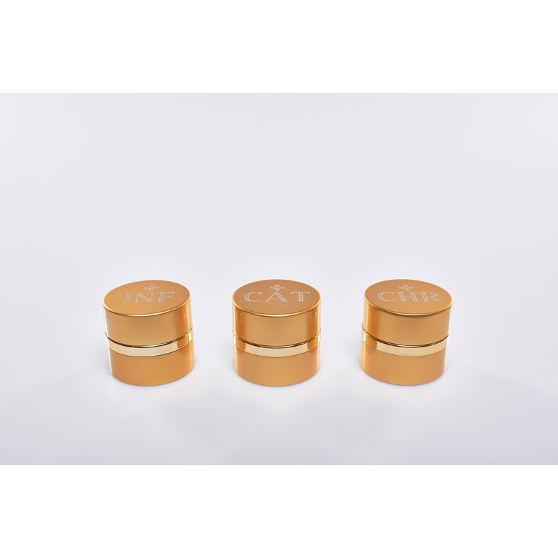 Vasetto oli santi alluminio