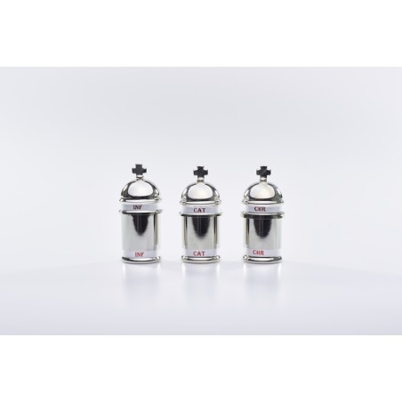 Vasetto vintage oli santi nikel