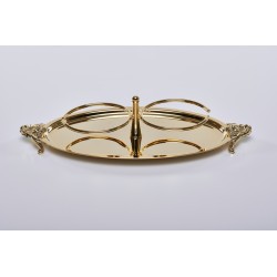 Vassoio ricambio in ottone completo di bilancino per ampolline art.A380