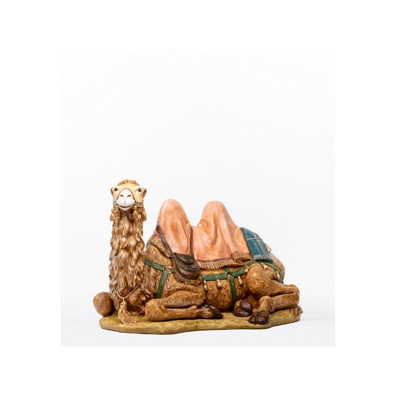 Cammello seduto con sella per presepe cm. 125