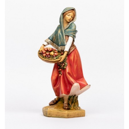 Donna con frutta cm. 52