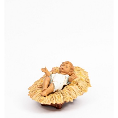 Gesù Bambino in culla resina cm. 65