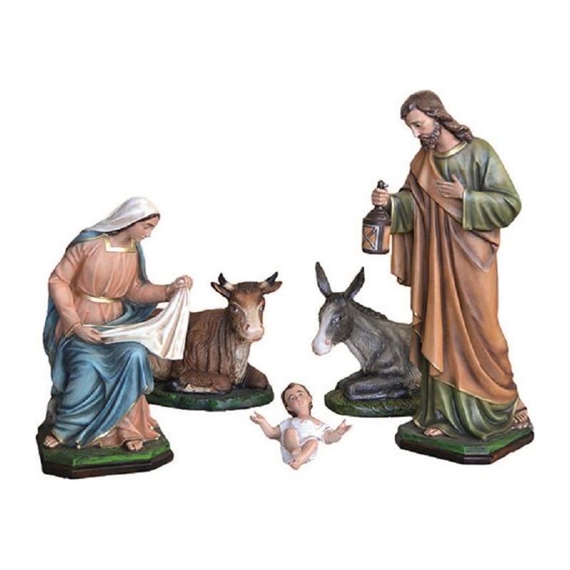 Natività 5 pezzi - presepio cm. 100