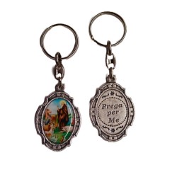 Portachiavi in metallo S. Antonio abate