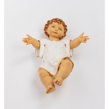 Gesù Bambino con veste per presepio cm. 125