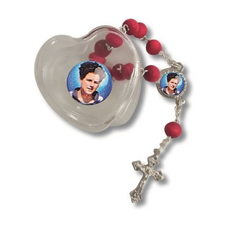 Decina profumata con cofanetto cuore S. Carlo Acutis