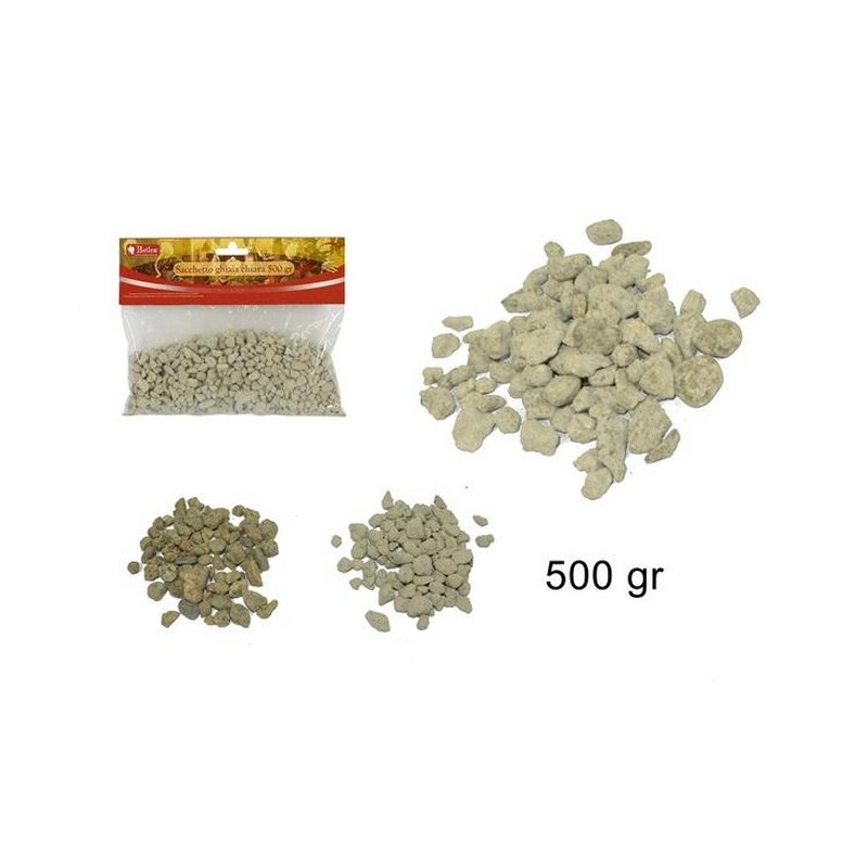 Sacchetto ghiaia gr. 500 bianca/naturale