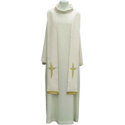 Stola ricamo croce a righe