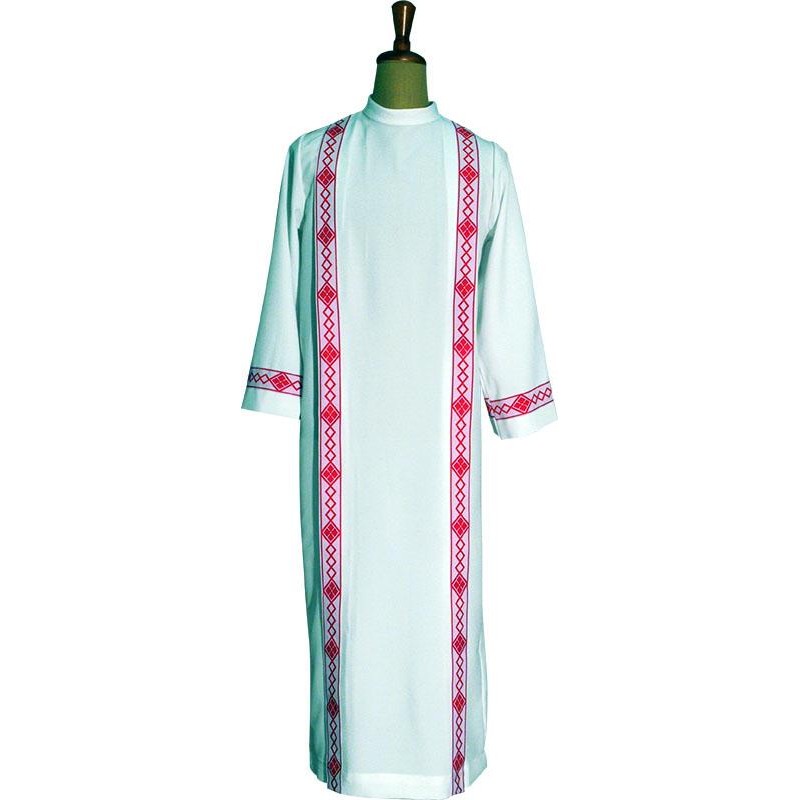 Tunica a due piegoni con losanghe