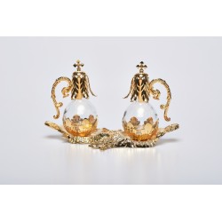 Ampolline dorate con vassoio