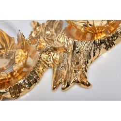 Ampolline dorate con vassoio