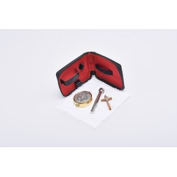 Bustina portaviatico in pelle