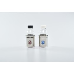 Coppia bottiglie con corazza 125 cc.