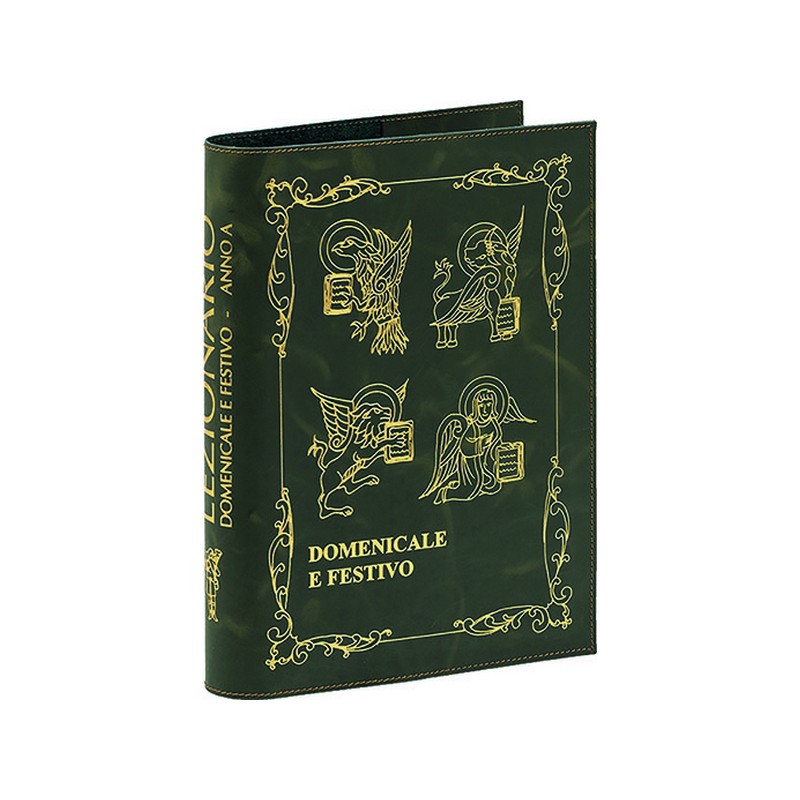 Copri Lezionario vero cuoio stampa oro a caldo