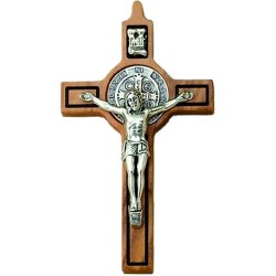 Croce in ulivo S. Benedetto cm. 7 con laccio