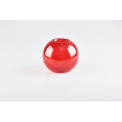 Lampada sfera vetro rosso
