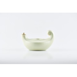 Lucerna porcellana bianca cm. 20