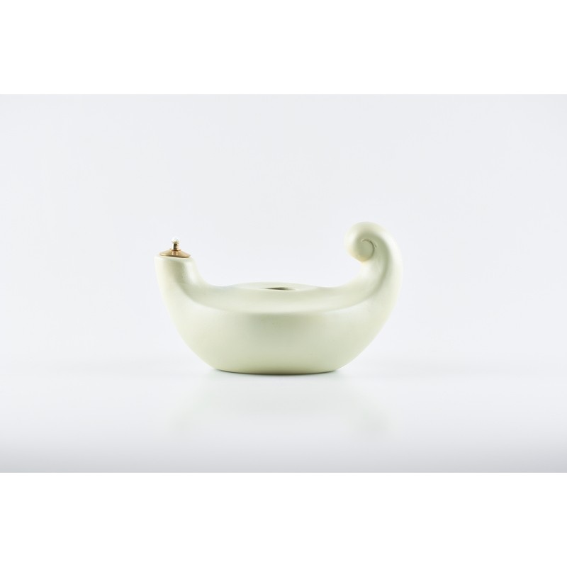 Lucerna porcellana bianca cm. 20