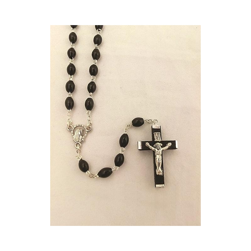 Rosario in legno legatura doppia con cofanetto