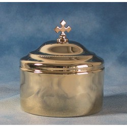 Scatola porta ostie ottone dorato