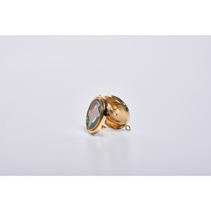 Teca smaltata pane-pesci Ø cm. 5,4