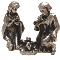 Blocco Natività in metallo cm. 3