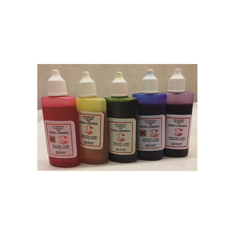Colorante per cera liquida