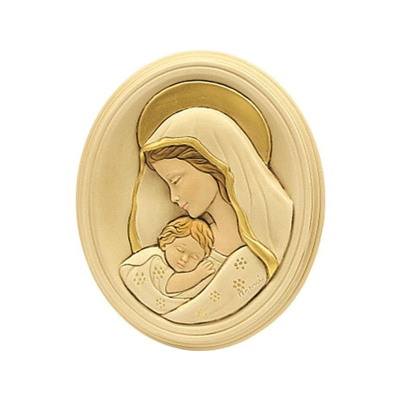 Quadro Madonna con Bimbo 17x20,5