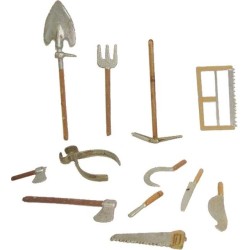 Set 12 pezzi mini attrezzi da lavoro