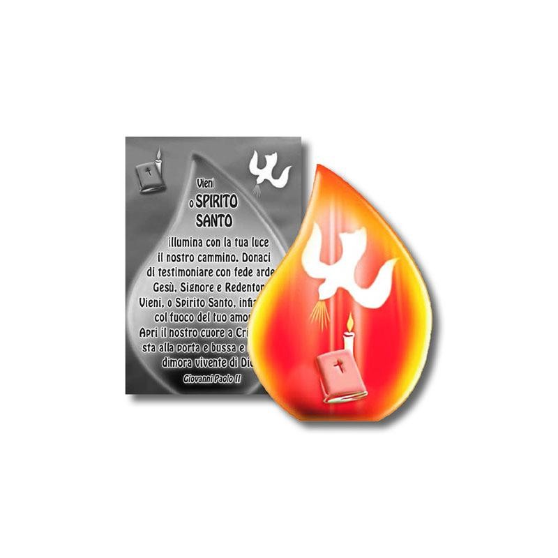 Fiammella Confermazione in legno e cartoncino