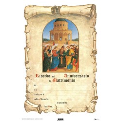 Pergamena anniversario matrimonio