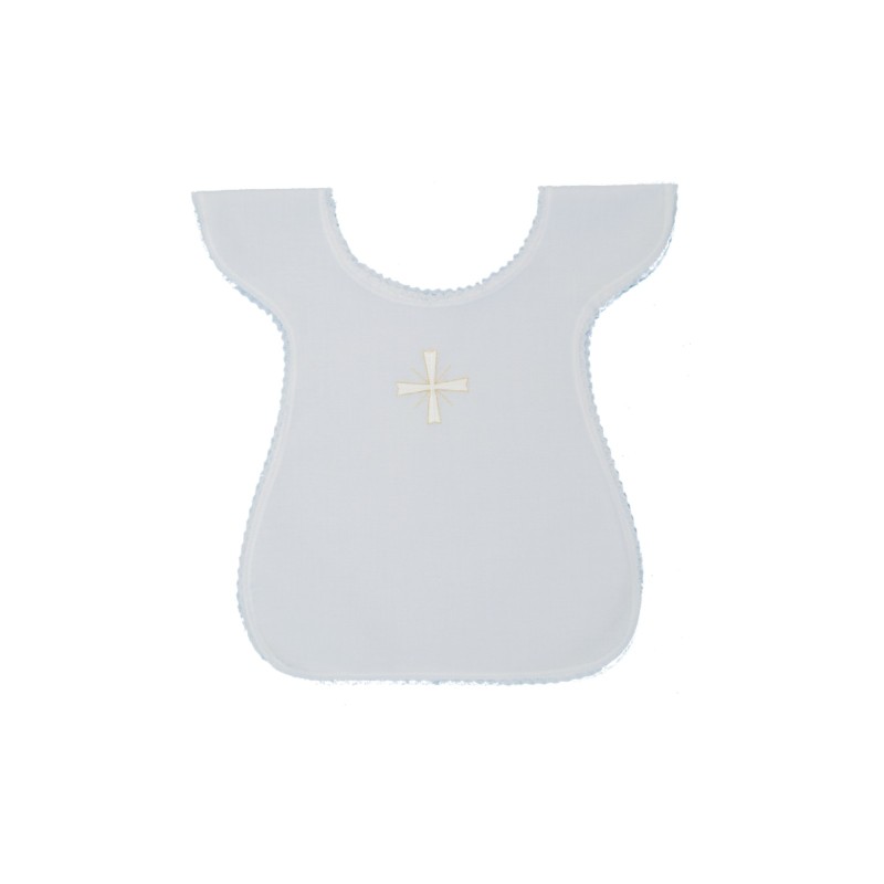 Veste bianca per liturgia battesimale