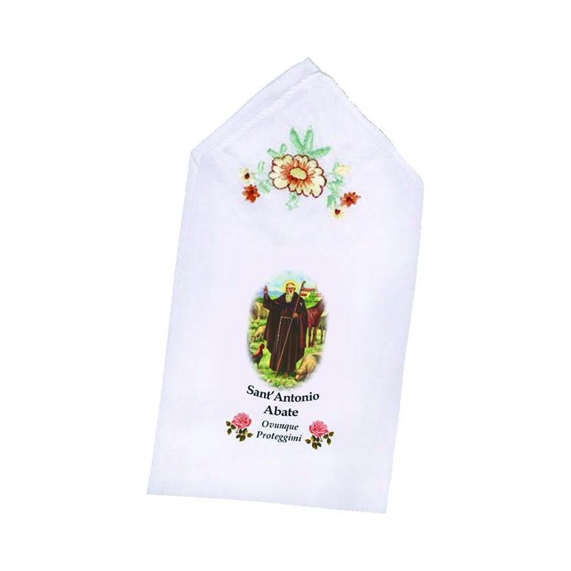 Fazzoletto con immagine S. Antonio Abate