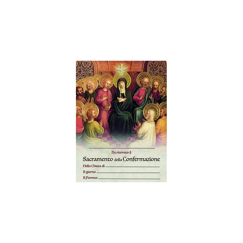 Pergamena Confermazione con oro