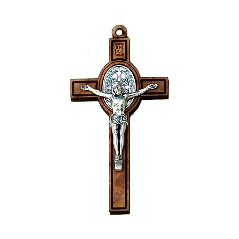 Croce in ulivo S. Benedetto cm. 4 con laccio