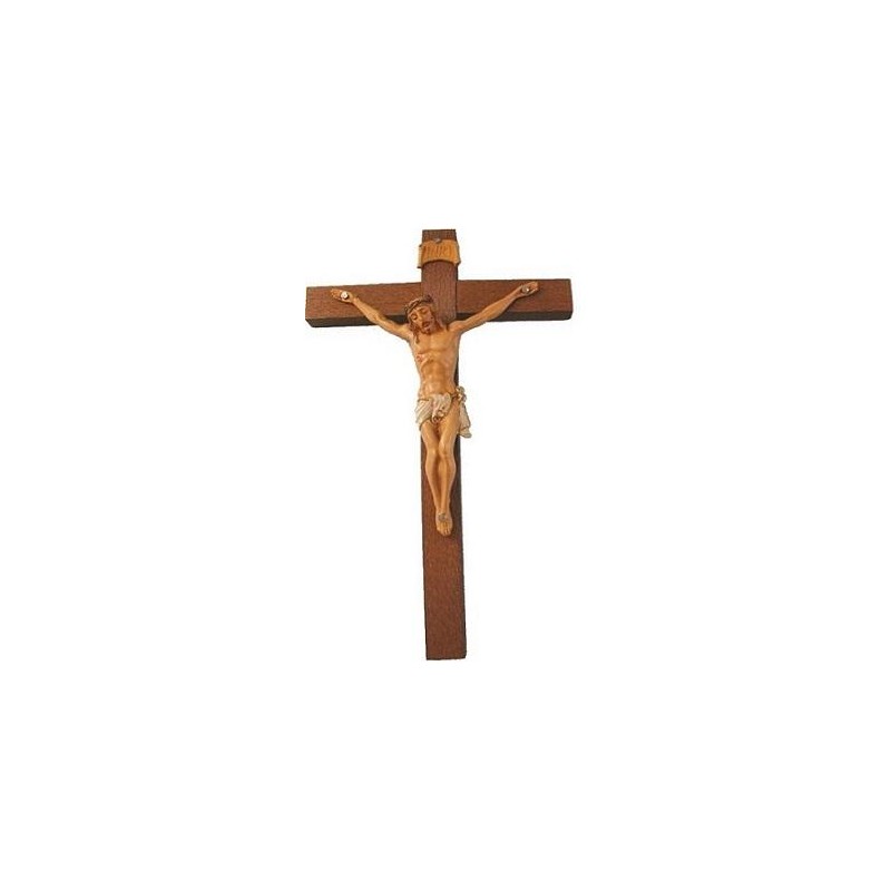 Croce legno corpo pvc cm. 23