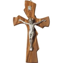 Croce ulivo corpo metallo cm. 21